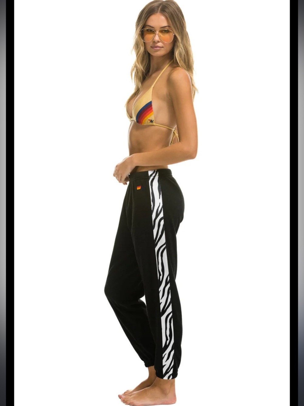 Aviator Nation Zebra Stripe Sweatpants
